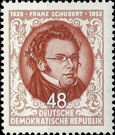 Briefmarken DDR 1953, Mi.Nr. 404, Franz Schubert, Postfrisch