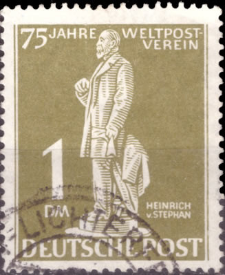 Briefmarken Berlin 1949 Mi.Nr. 40, 75 Jahre Weltpostverein - Gestempelt