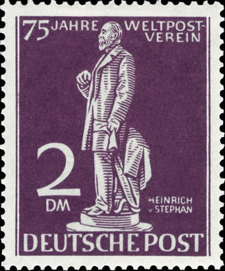 Briefmarken Berlin 1949 Mi.Nr. 41, 75 Jahre Weltpostverein - Postfrisch
