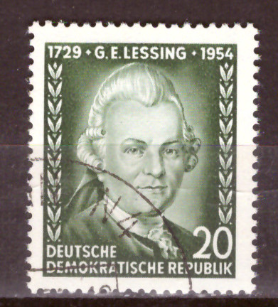 Briefmarken DDR 1954, Nr. 423, G.E. Lessing, Gestempelt
