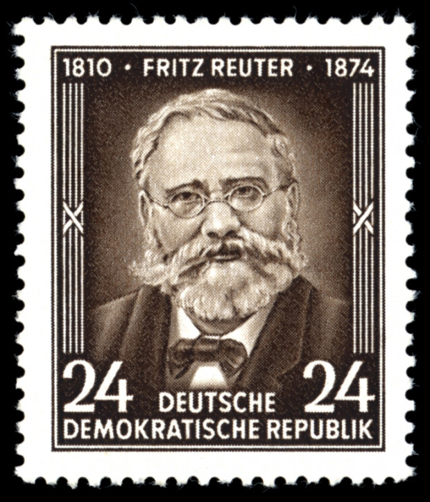 Briefmarken DDR 1954, Mi. Nr. 430, Fritz Reuter, Postfrisch