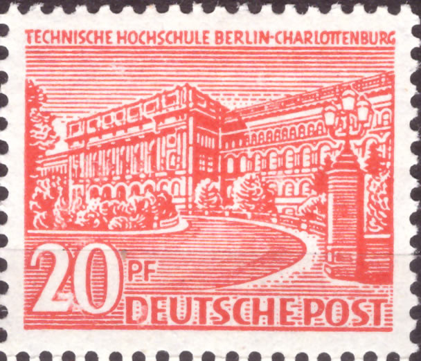 Briefmarken Berlin 1949, Mi.Nr. 49, Freimarken: Berliner Bauten (I). Postfrisch