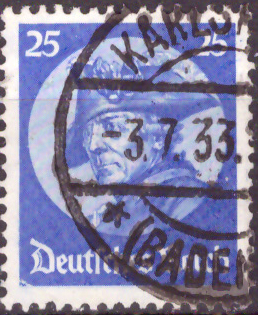 Briefmarken: Deutsches Reich 1933, Mi.Nr. 481, neuer Reichstag. Gestempelt