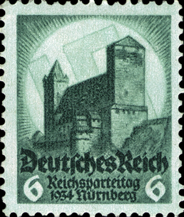 Briefmarken: Deutsches Reich 1934, Nr. 546, Reichsparteitag, Postfrisch