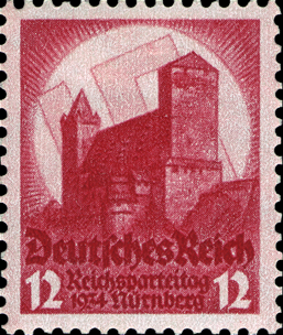 Briefmarken: Deutsches Reich 1934, Nr. 547, Reichsparteitag, Postfrisch