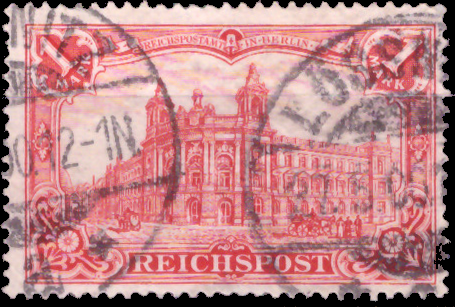 Briefmarken Deutsches Reich 1900, Mi.Nr. 63, Freimarken: Deutsches Kaiserreich (I); Inschrift "Reichspost", Gestempelt