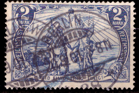 Briefmarken Deutsches Reich 1900, Mi.Nr. 64, Freimarken: Deutsches Kaiserreich (I); Inschrift "Reichspost", Gestempelt