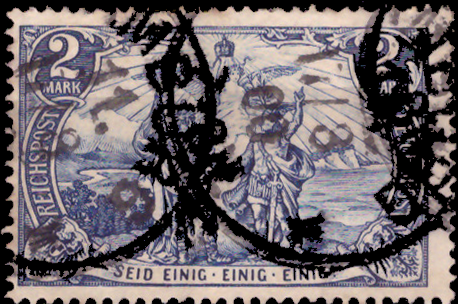 Briefmarken Deutsches Reich 1900, Mi.Nr. 64, Freimarken: Deutsches Kaiserreich (I); Inschrift "Reichspost", Gestempelt