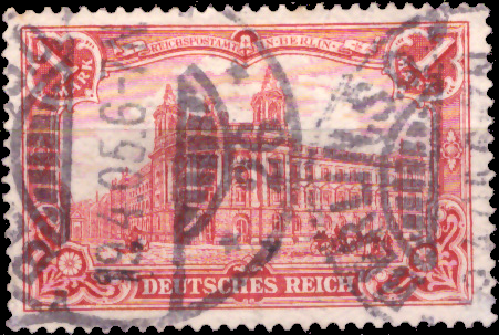 Briefmarken Deutsches Reich 1902, Mi.Nr. 78A, Freimarken: Deutsches Kaiserreich (II); Inschrift „DEUTSCHES REICH“, Gestempelt