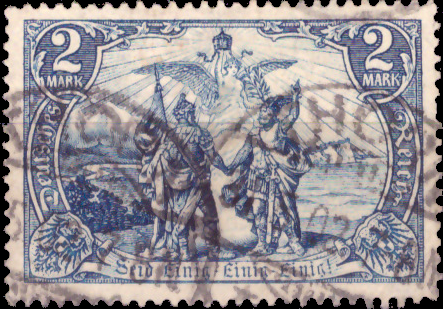 Briefmarken Deutsches Reich 1902, Mi.Nr. 79A, Freimarken: Deutsches Kaiserreich (II); Inschrift „DEUTSCHES REICH“, Gestempelt