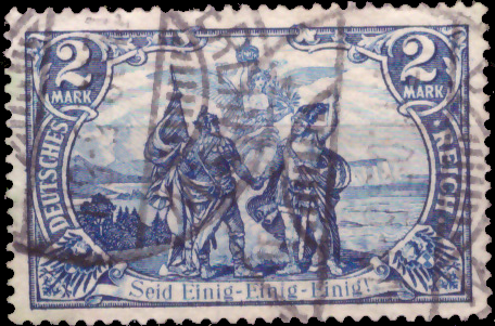 Briefmarken Deutsches Reich 1902, Mi.Nr. 82A, Freimarken: Deutsches Kaiserreich (III); Inschrift „DEUTSCHES REICH“, Gestempelt