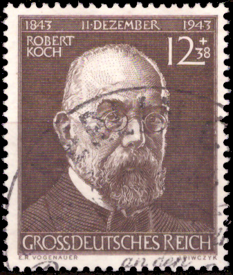 Briefmarken Deutsches Reich 1944, Mi.Nr. 864, Prof. Dr. Robert Koch, Gestempelt