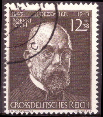 Briefmarken Deutsches Reich 1944, Mi.Nr. 864, Prof. Dr. Robert Koch, Gestempelt