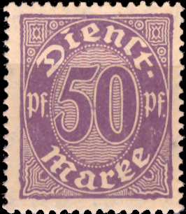 Briefmarken: Deutsches Reich 1920, Dienstmarken Mi.Nr. 29. Postfrisch