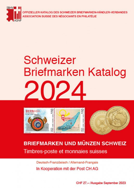 SBK Schweizer Briefmarken-Katalog 2024
