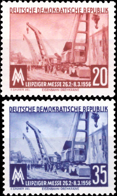 Briefmarken: DDR 1956, Mi.Nr. 518-519, Leipziger Messe, Postfrisch