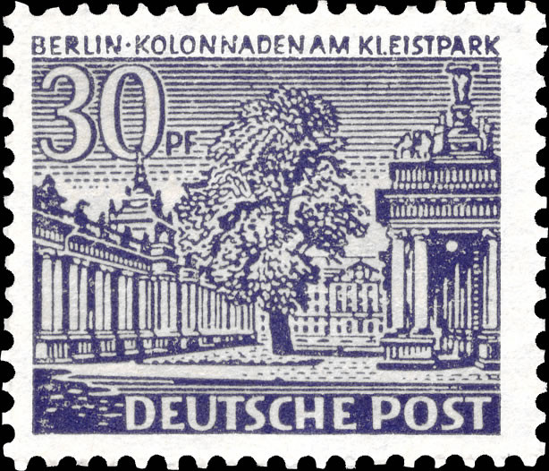 Briefmarken Berlin 1949, Mi.Nr. 51, Freimarken: Berliner Bauten (I). Postfrisch