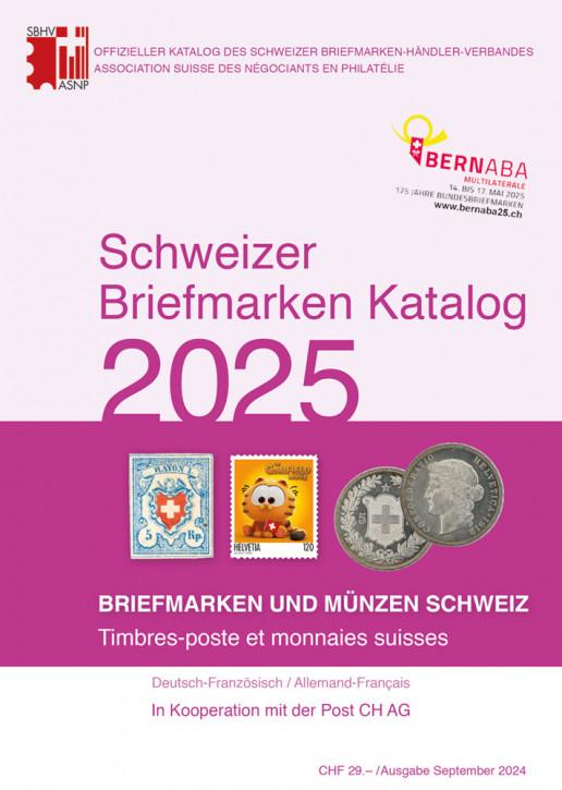 SBK Schweizer Briefmarken-Katalog 2025