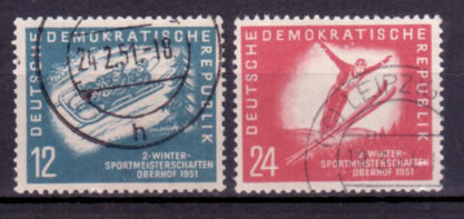 Briefmarken DDR 1951 Mi.Nr. 280-281 Gestempelt