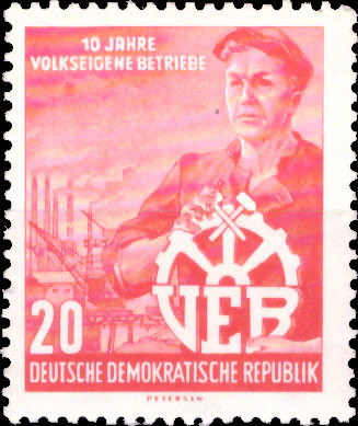 Briefmarken: DDR 1956, Mi.Nr. 527, Volkseigene Betriebe, Postfrisch