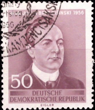 Briefmarken: DDR 1956, Mi.Nr. 535, Jakub Bart-Ćišinski, Gestempelt