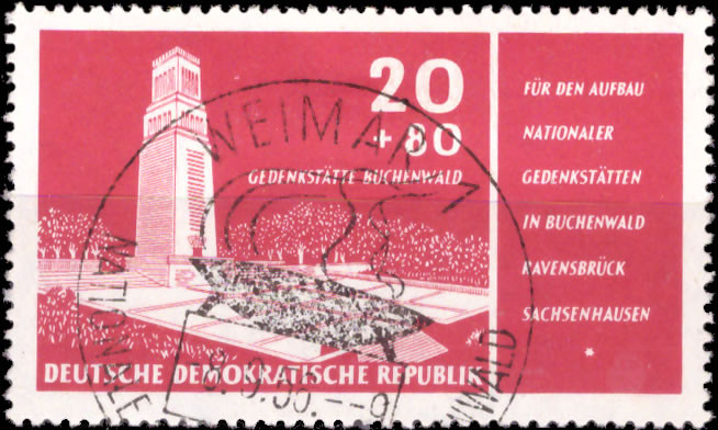 Briefmarken: DDR 1956, Mi.Nr. 538, Aufbau Nationaler Gedenkstätten, Gestempelt