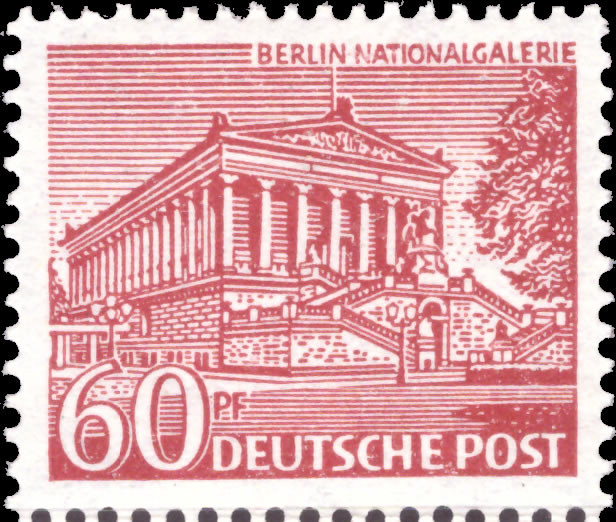 Briefmarken Berlin 1949, Mi.Nr. 54, Freimarken: Berliner Bauten (I). Postfrisch