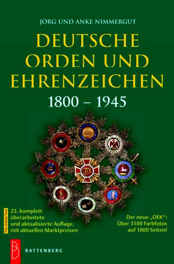 Deutsche Orden und Ehrenzeichen: 1800-1945