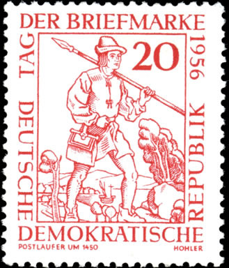 Briefmarken: DDR 1956, Mi.Nr. 544, Tag der Briefmarke. Postfrisch