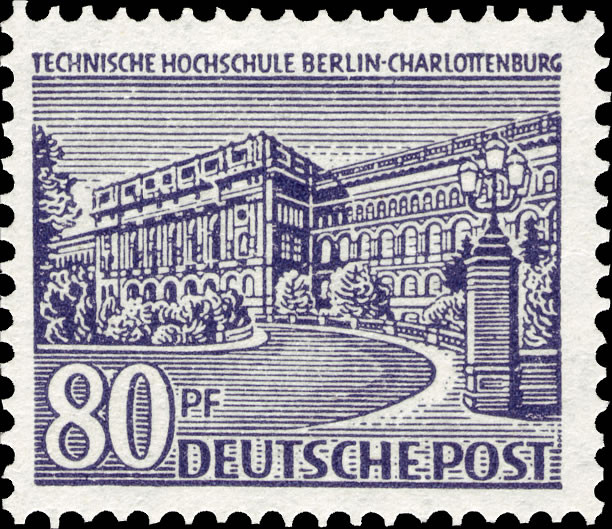 Briefmarken Berlin 1949, Mi.Nr. 55, Freimarken: Berliner Bauten (I). Postfrisch