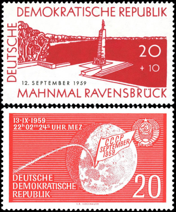 Briefmarken DDR 1959, Mi.Nr. 720-721, Postfrisch