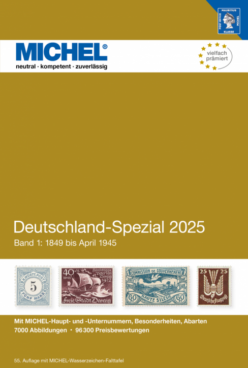 MICHEL Deutschland-Spezial Katalog 2025 - Band 1