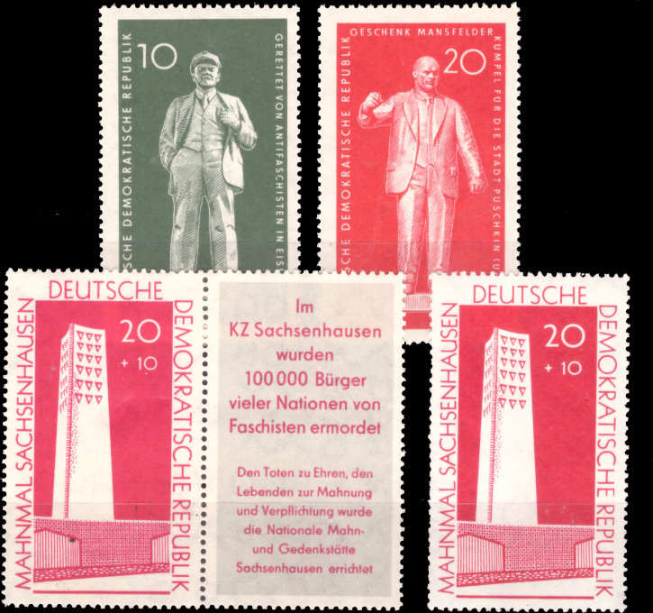 Briefmarken DDR 1960, Mi.Nr. 772-773, 783, 783 mit Zierfeld, Postfrisch