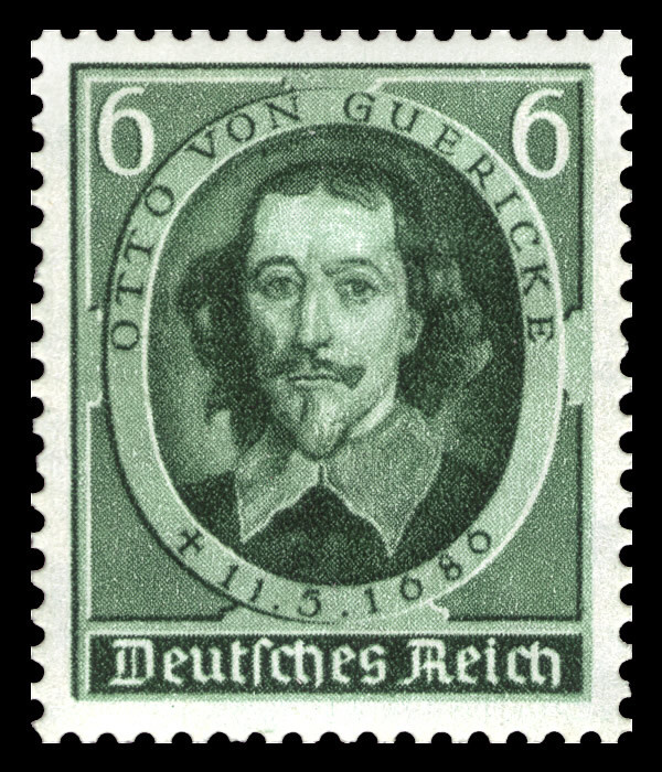 Briefmarken Deutsches Reich 1936, Mi.Nr. 608, Otto von Guericke, Postfrisch