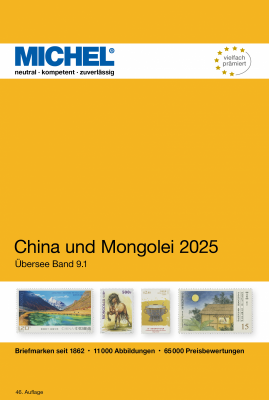 MICHEL Übersee-Katalog China und Mongolei 2025 (Ü 9.1)
