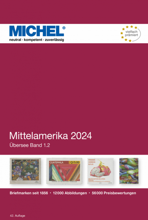 MICHEL Übersee-Katalog Mittelamerika 2024, Band 1 (ÜK 1.2)