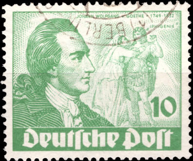 Briefmarken Berlin 1949 Mi.Nr. 61, Goethejahr 1949, Gestempelt