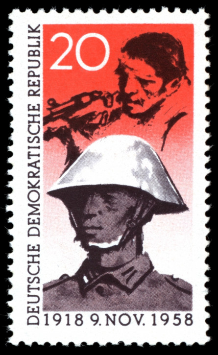 Briefmarken DDR 1958, Mi.Nr. 662, Novemberrevolution, Postfrisch