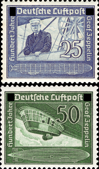 Briefmarken Deutsches Reich 1938, Mi.Nr. 669-670, Flugpostmarken, Postfrisch