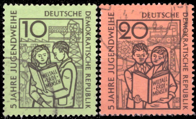 Briefmarken DDR 1959, Mi.Nr. 680-681, Jugendweihe. Gestempelt