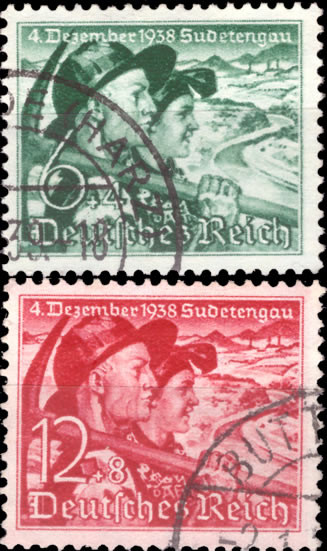 Briefmarken Deutsches Reich 1938, MiNr. 684-685, Volksabstimmung, Gestempelt