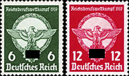 Briefmarken Deutsches Reich 1939, Mi.Nr. 689-690, Berufswettkampf, Postfrisch