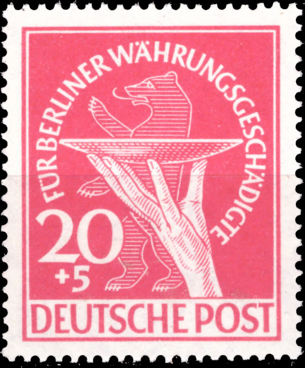 Briefmarken Berlin 1949 Mi.Nr. 69, Währungsgeschädigte, Postfrisch