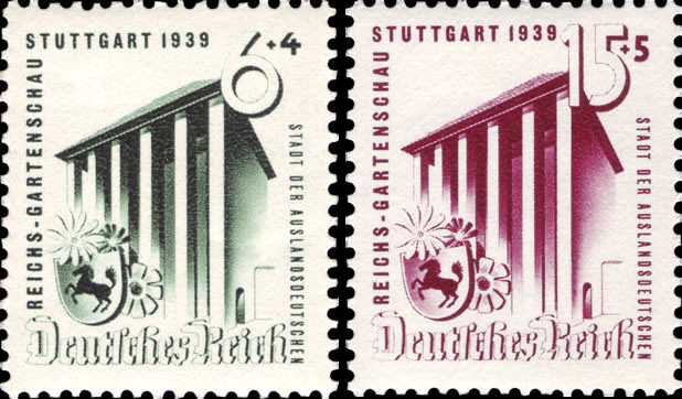 Briefmarken Deutsches Reich 1939, Mi.Nr. 692-693, Gartenschau, Postfrisch