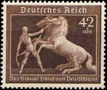 Briefmarken Deutsches Reich 1939, Mi.Nr. 699, Das Braune Band, Postfrisch