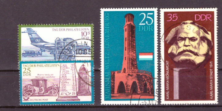 Briefmarken: DDR 1971, Lot aus Mi.Nr. 1703-1704, 1705, 1706, Gestempelt