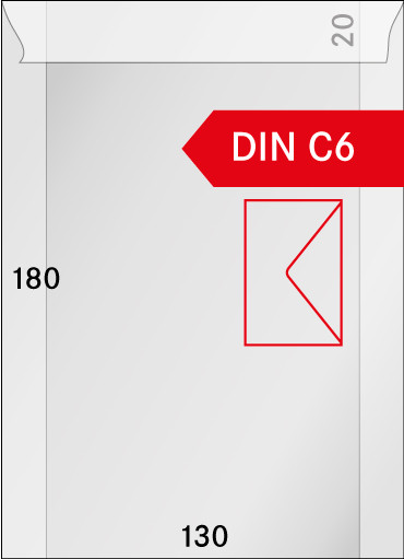 Pergamin-Tüten, 130 x 180 + 20 mm, 100er-Packung