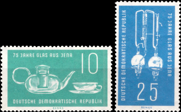 Briefmarken DDR 1959, Mi. Nr. 713-714, Jenaer Glaswerke, Postfrisch