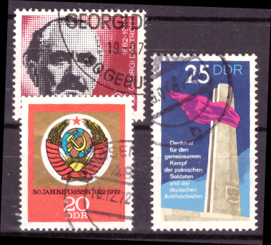 Briefmarken: DDR 1972, Lot aus Mi.Nr. 1784,1898,1813. Gestempelt