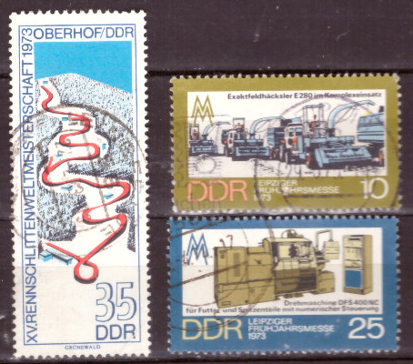 Briefmarken: DDR 1973, Mi.Nr. 1831, 1832-1833, Gestempelt